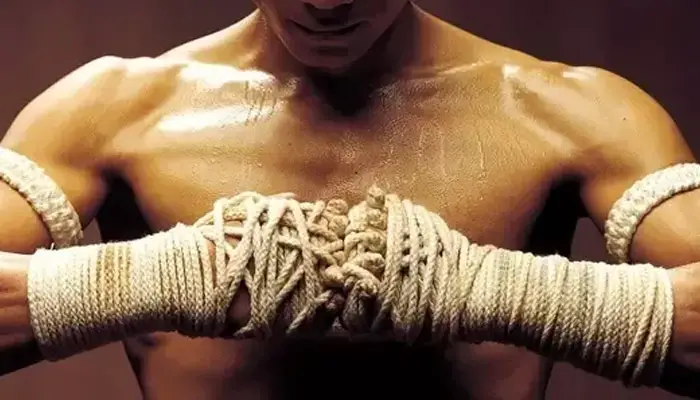 Muay Thai Fighter with Ropes